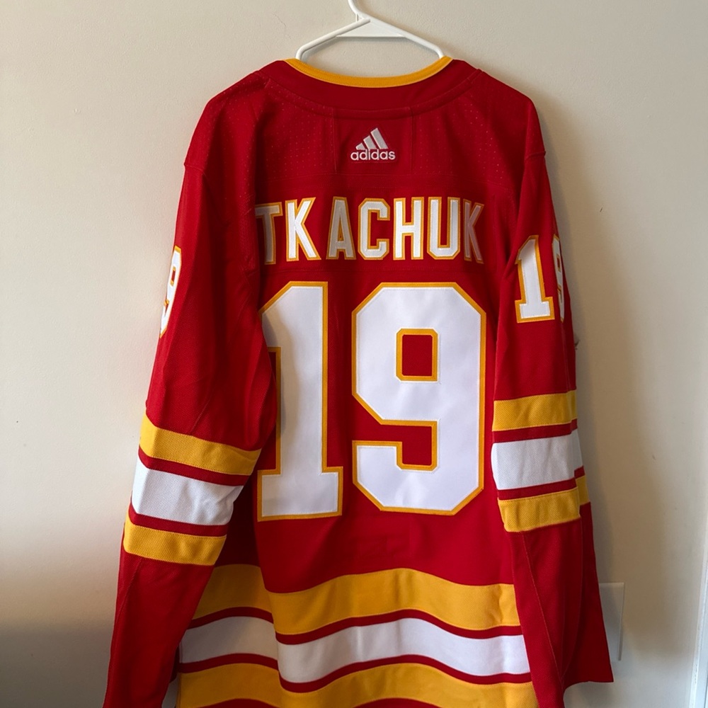 Adidas Red and Yellow Men's Jersey - Picture 7 of 7